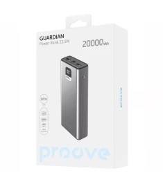 PowerBank Proove Guardian 22.5W 20000мАг (металевий сірий)