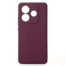 Силіконова накладка Original Xiaomi Redmi Note 14 4G (A) (ShutCam) (Бордовий)