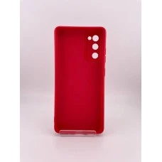 Силикон Original Samsung Galaxy S20 FE (ShutCam) (Тёмно-красный)