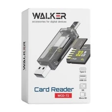 Переходник Card Reader Walker WCD-72 15in1 (MicroSD/SD - USB2.0/Type-C)