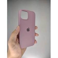 Силикон Original Round Case Apple iPhone 15 Plus (01) Bilberry