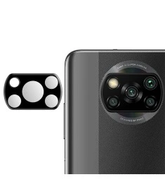 Захисне 3D скло на камеру Xiaomi Poco X3 чорне