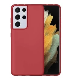 Силіконовий Original 360 чохол для Samsung Galaxy S21 Ultra (Полуничний)