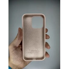 Силикон Original Round Case Apple iPhone 15 Pro (08) Pink Sand