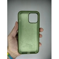 Силіконовий оригінальний чохол для Apple iPhone 13 Pro Max (46) Глибокий зелений