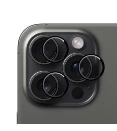 Захисне скло на камеру Metal Armor Apple iPhone 16 Pro  /  16 Pro Max Чорний