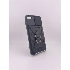 Чорний бронь-чохол Ring Serge Armor ShutCam Case для Apple iPhone 7 Plus  /  8 Plus