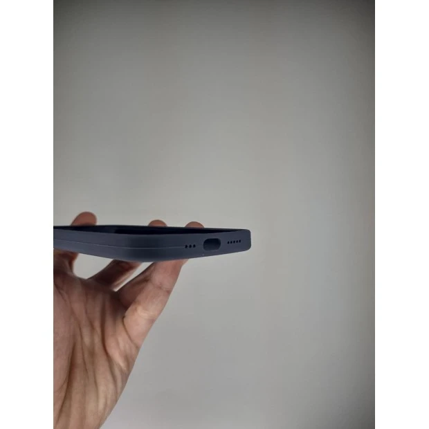 Силіконовий оригінальний чохол RoundCam для Apple iPhone 14 (09) Midnight Blue