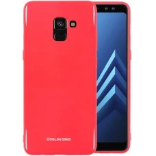 Силіконовий чохол Molan Shining для Samsung Galaxy A8 Plus (2018) A730 (Світло-червоний)