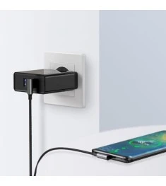 USB-кабель UGREEN US176 Angled 3A (1m) (Type-C) (Чёрный)
