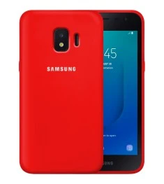 Силіконовий Original 360 Чохол Логотип Samsung Galaxy J2 Core (2018) J260 (Черво..
