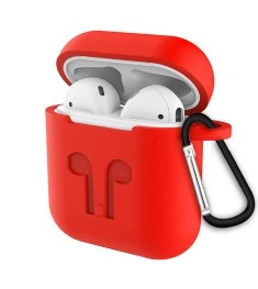 Чохол для навушників Full Silicone Case Apple AirPods 1  /  2 (05) Product RED