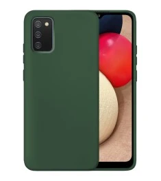 Силіконовий Original 360 чохол для Samsung Galaxy A02S (2020) (Темно-зелений)