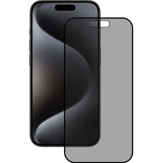 Захисне скло 5D Privacy HD для Apple iPhone 16 Pro Чорне