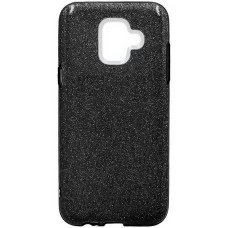 Силикон Glitter Samsung Galaxy A6 (2018) A600 (Чёрный)