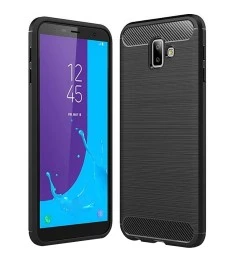 Силикон Polished Carbon Samsung Galaxy J6 Plus (2018) J610 (Чёрный)