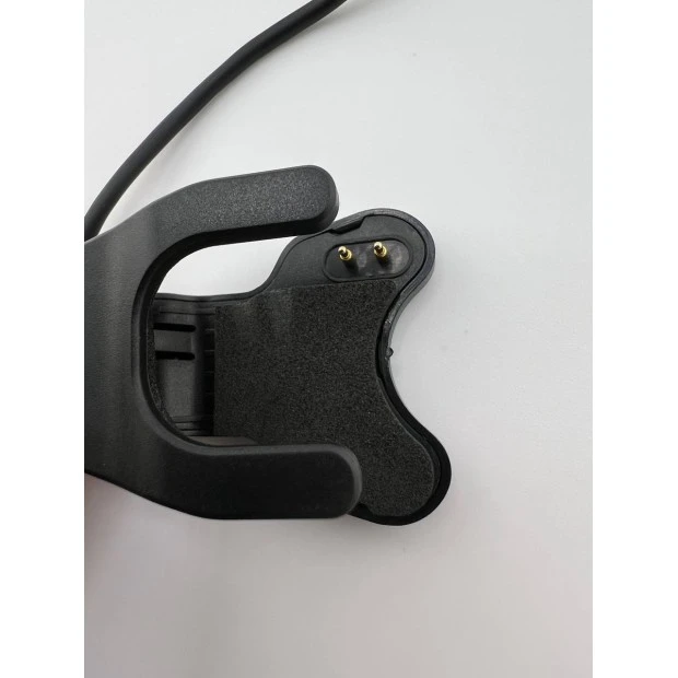 USB-кабель для смарт-годинника універсальний прищіпка 2pin (3 мм) (Чорний)