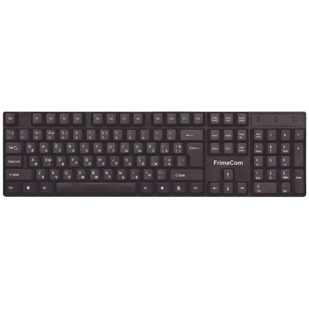 Клавіатура дротова Frimecom K12 Ukr  /  SW-K100 (Чорний)