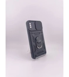 Броньований чохол Ring Serge Armor Case для Apple iPhone X  /  XS (ShutCam) (Чор..