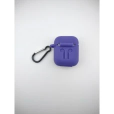 Чехол для наушников Full Silicone Case Apple AirPods 1 / 2 (Light Amethyst)