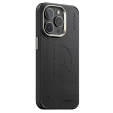 Чохол Blueo Bi-Texture Armor Aramid Fiber MagSafe для Apple iPhone 16 Pro Max (чорний / сірий).