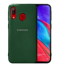 Силіконовий чохол Zefir для Samsung Galaxy A40 (2019) (Темно-зелений)