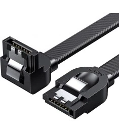 Кабель UGREEN US217 Angled SATA3 - SATA3 (0.5m) (Black)
