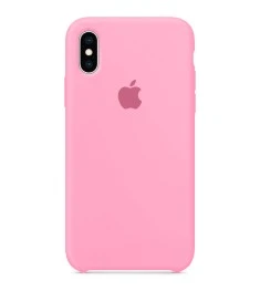 Силіконовий оригінальний чохол Apple для iPhone XS Max (36) рожевий.