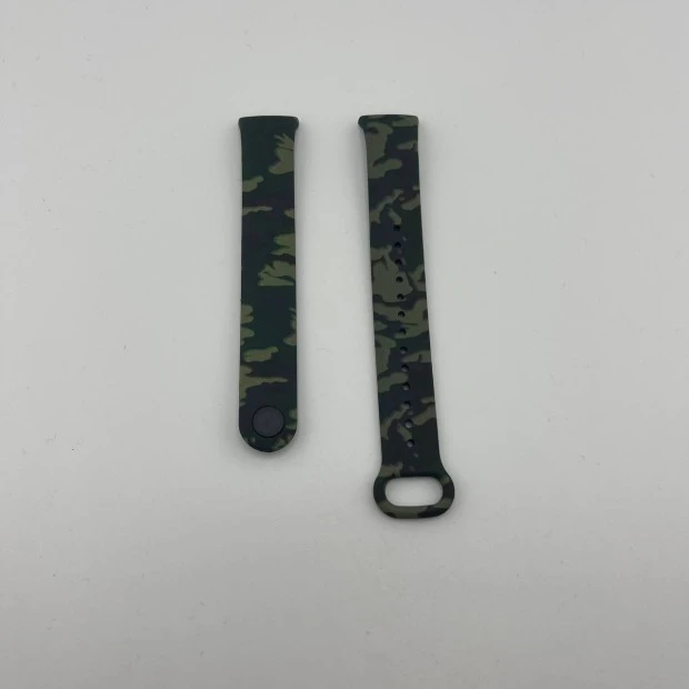 Ремінець Камуфляж Зелений Picture Design для Xiaomi Mi Band 8  /  9 (4)