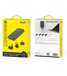 СЗП-адаптер Budi AC337B GaN2Pro 65W (1Type-C / 1USB) (Чорний) U