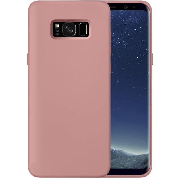 Силіконовий Original 360 чохол для Samsung Galaxy S8 (Пудровий)