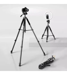 Штатив Rtako VT-990S 1.9м Шестигранний Фотографічний Штатив Карбоновий (Чорний)