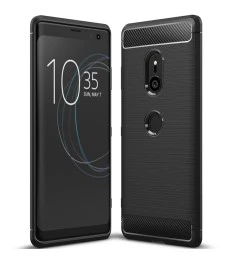 Силикон Polished Carbon Sony XZ 3 (Чёрный)