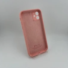 Силіконовий чохол Original Square RoundCam для Apple iPhone 11 (36) у кольорі Candy Pink.