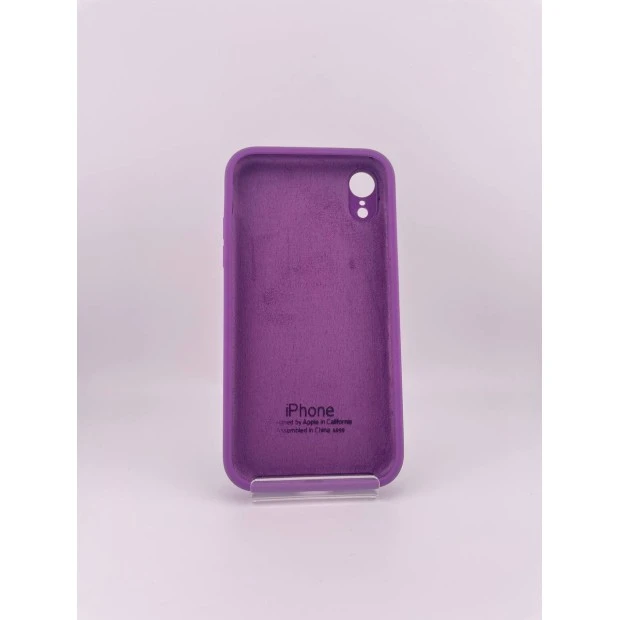 Силикон Original Square RoundCam Case Apple iPhone XR (28) Brinjal