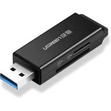 Переходник Card Reader UGREEN CM104 (USB3.0 to TF / SD) (Black)