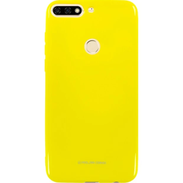 Силікон Molan Shining для Huawei Y7 Prime (2018)  /  Honor 7C Pro (Жовтий)