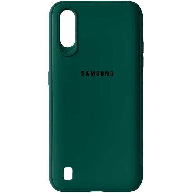 Силіконовий чохол Junket Case для Samsung Galaxy A01 (Темно-зелений)