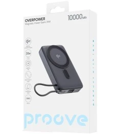 PowerBank Proove OverPower 35W Qi2 10000mAh (Сірий)
