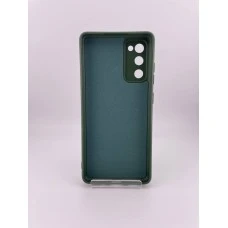 Силикон Original Samsung Galaxy S20 FE (ShutCam) (Тёмно-зелёный)