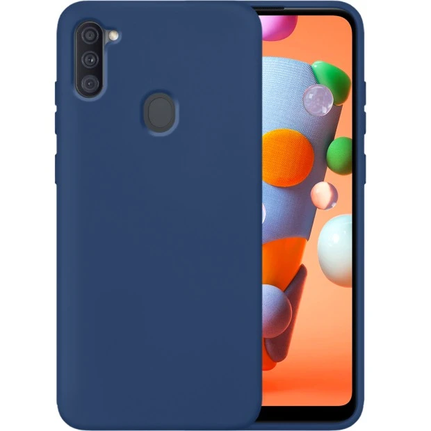 Силікон Original 360 Чохол для Samsung Galaxy M11  /  A11 (Темно-синій)