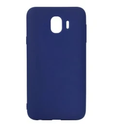 Силикон iNavi Color Samsung Galaxy J4 (2018) J400 (тёмно-синий)