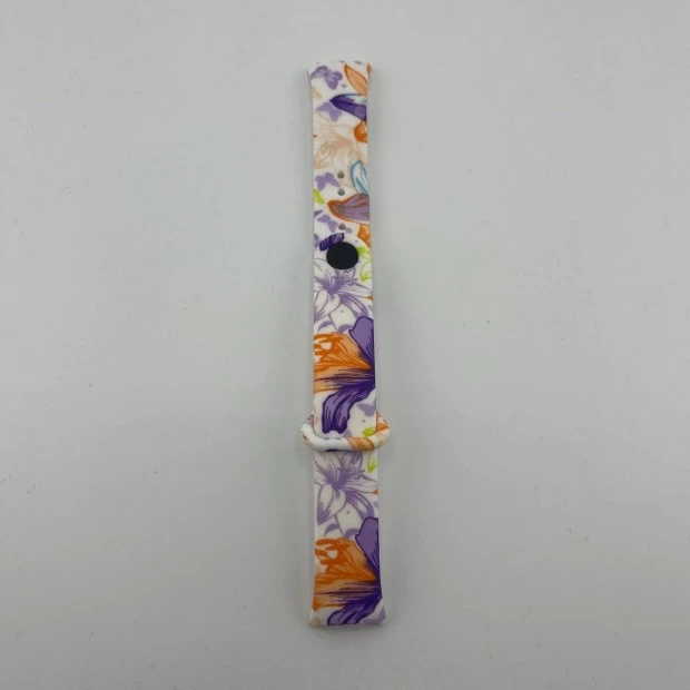 Ремінець Picture Design для Xiaomi Mi Band 8  /  9 (11) Квіти Рожеві