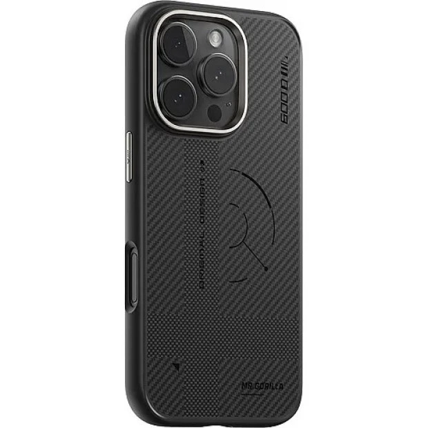 Чохол Blueo Bi-Texture Air Aramid Fiber MagSafe для Apple iPhone 16 Pro (Чорний / Сірий)