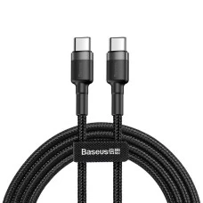USB-кабель Baseus Cafule PD 2.0 60W (2м) (Type-C на Type-C) (Чорний / Сірий) CATKLF-HG1