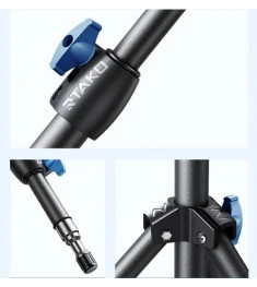 Штатив RTAKO ZJ-ZB01 55cm Matte Finish Carbon Steel Tripod (Black)