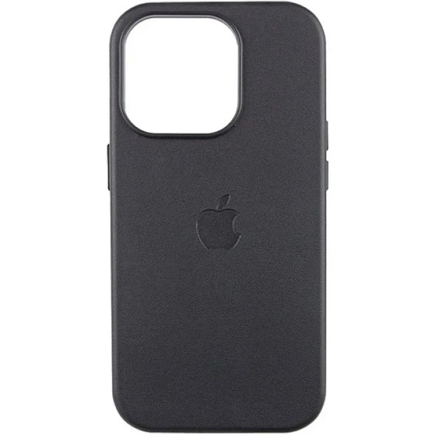 Чохол Leather Case з Magsafe для Apple iPhone 16 Pro Max (чорний)
