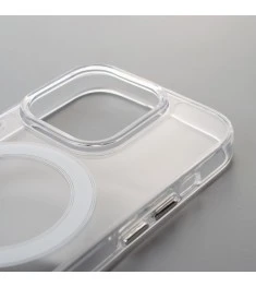 Прозорий силіконовий чохол Space Case MagSafe для Apple iPhone 12 Pro Max