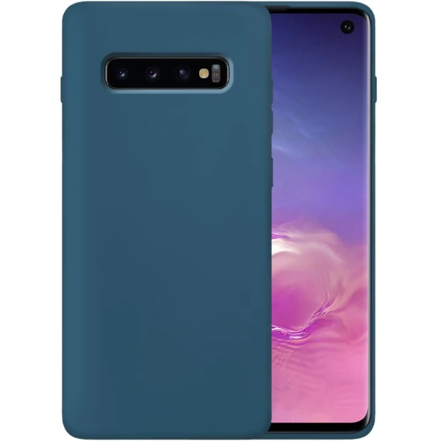 Silicone Original 360 Case for Samsung Galaxy S10 Plus (Cobalt)