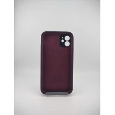 Силикон Original Square RoundCam Case Apple iPhone 11 (72) Eggplant
